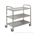 Three Layers Square Tube Stainless Steel Dining Cart